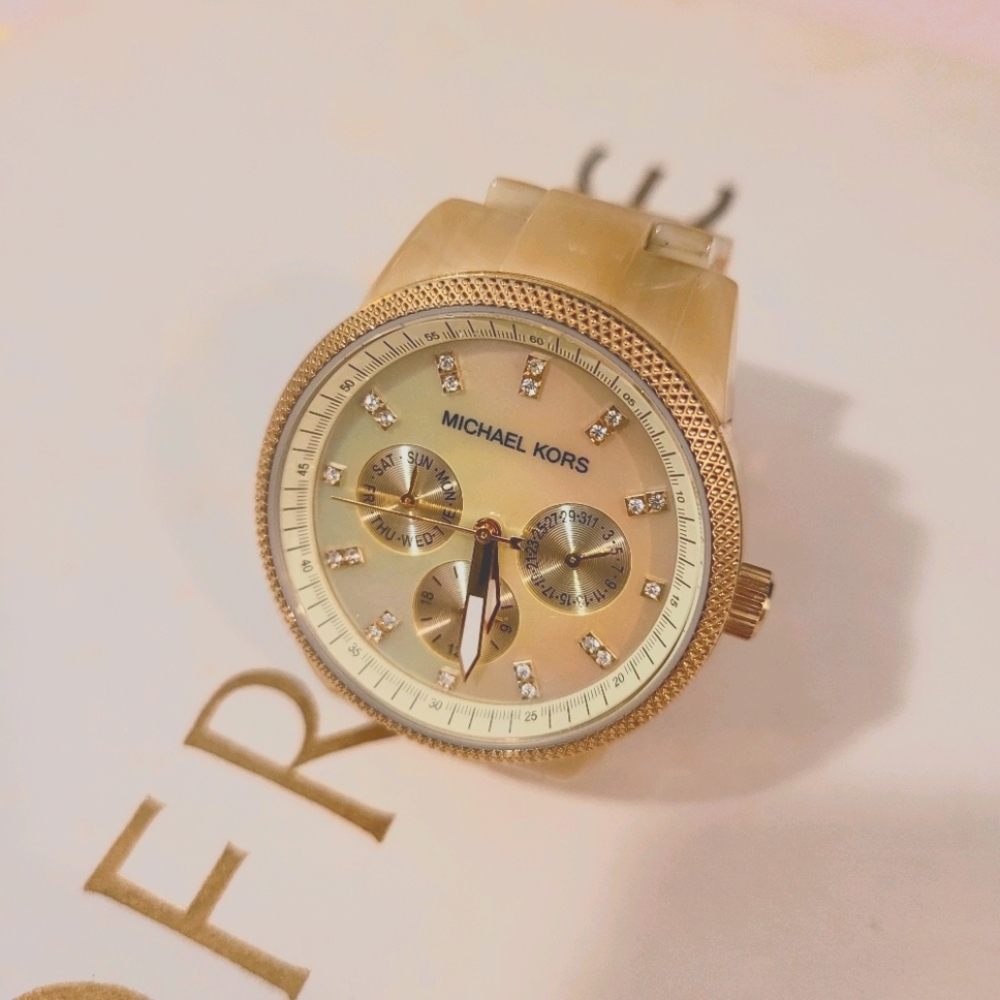 Michael Kors MK5039 Women's Ritz Horn Watch